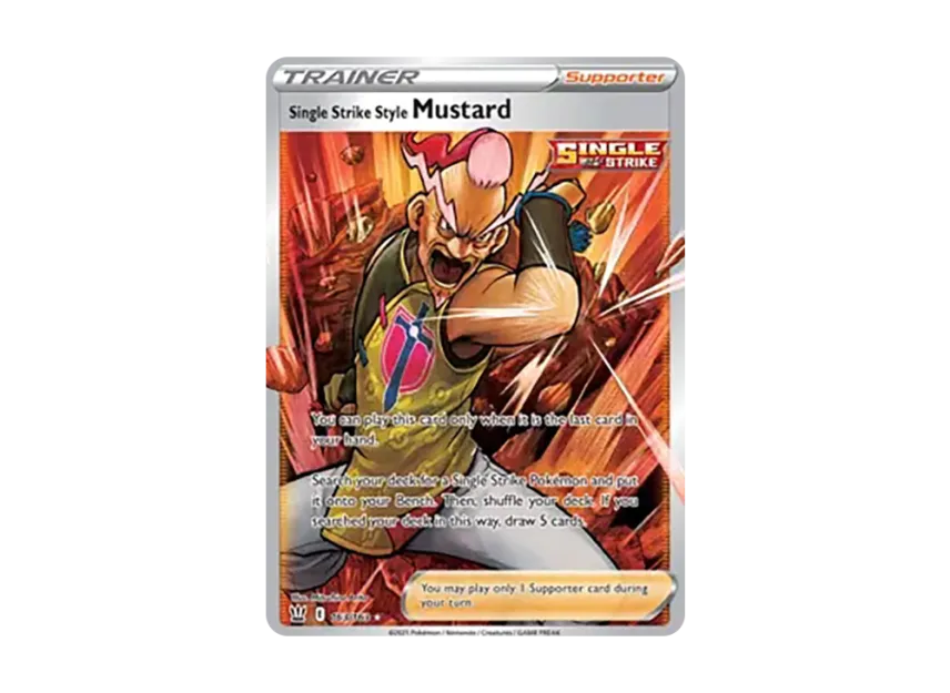 Single Strike Style Mustard UR [163-BATTLE-STYLES 163/163] (Sword & Shield "Battle Styles")