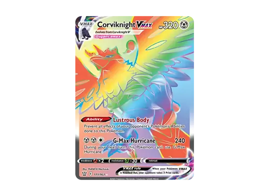 Corviknight VMAX RR [163-BATTLE-STYLES 171/163] (Sword & Shield "Battle Styles")