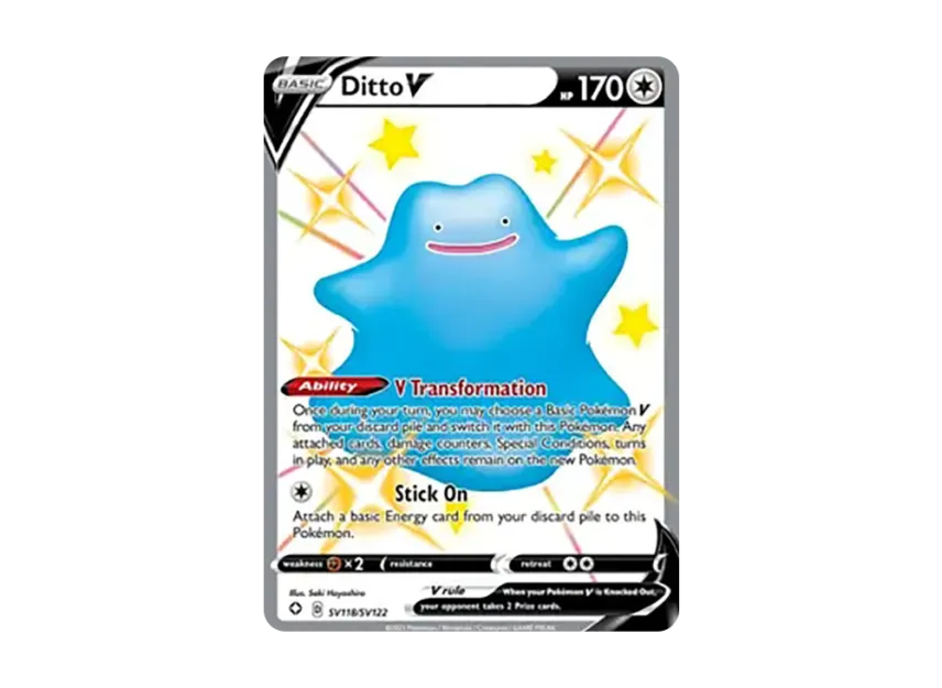 Ditto V SUR [SV118/SV122] (Sword & Shield "Shining Fates")