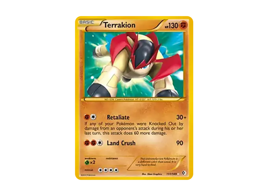 Terrakion HR [149-BOUNDARIES-CROSSED 151/149] (Black & White "Boundaries Crossed")