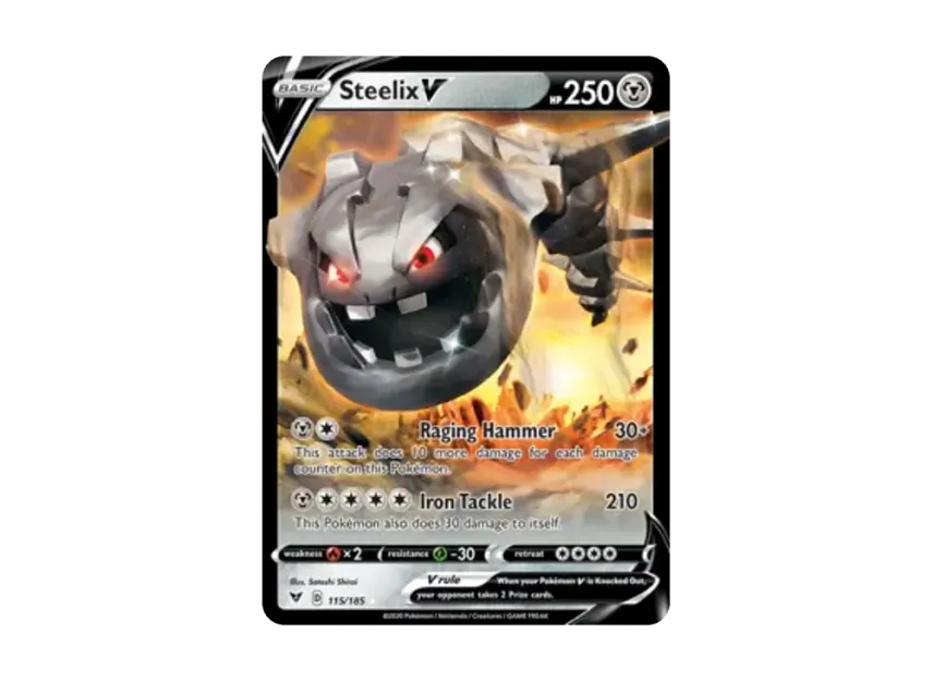 Steelix V R [185-VIVID-VOLTAGE 115/185] [EN] (Sword & Shield "Vivid Voltage")