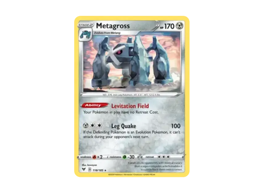 Metagross R [185-VIVID-VOLTAGE 118/185] [EN] (Sword & Shield "Vivid Voltage")