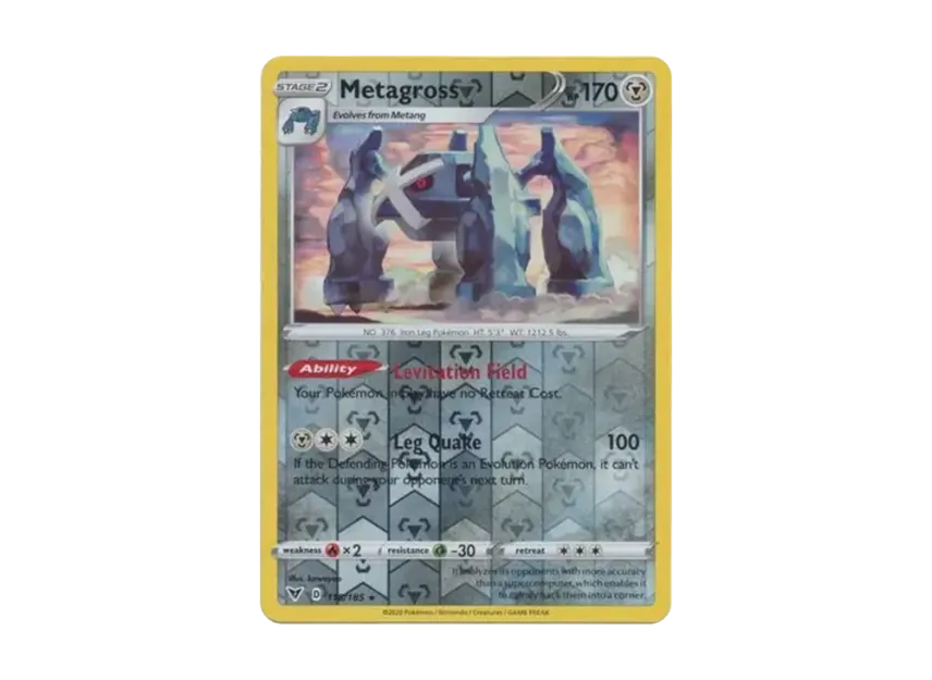 Metagross R : Reverse Holo [185-VIVID-VOLTAGE 118/185] [EN] (Sword & Shield "Vivid Voltage")