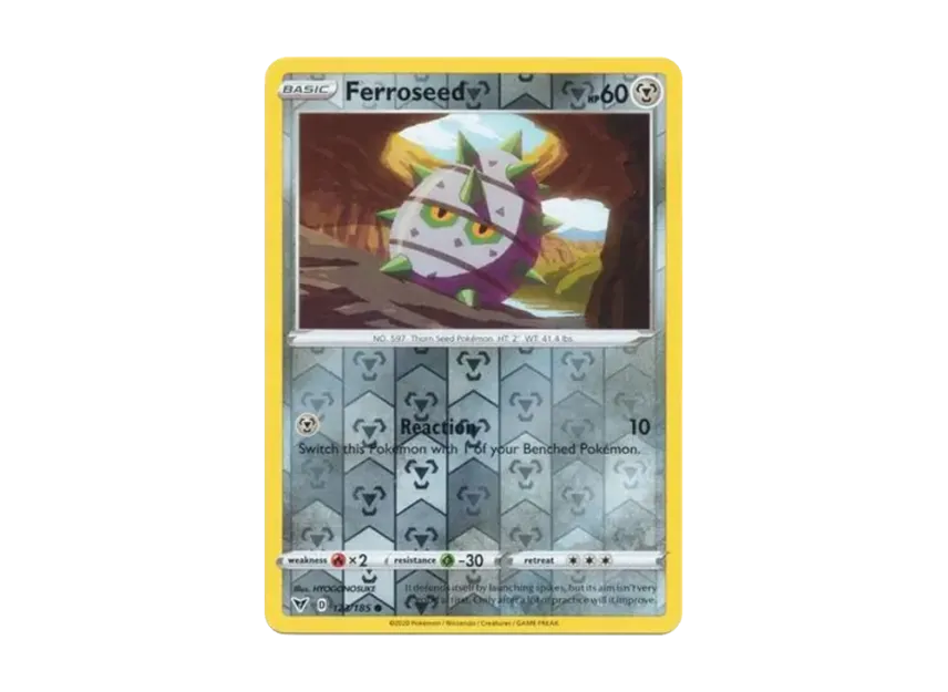 Ferroseed C : Reverse Holo [185-VIVID-VOLTAGE 123/185] [EN] (Sword & Shield "Vivid Voltage")