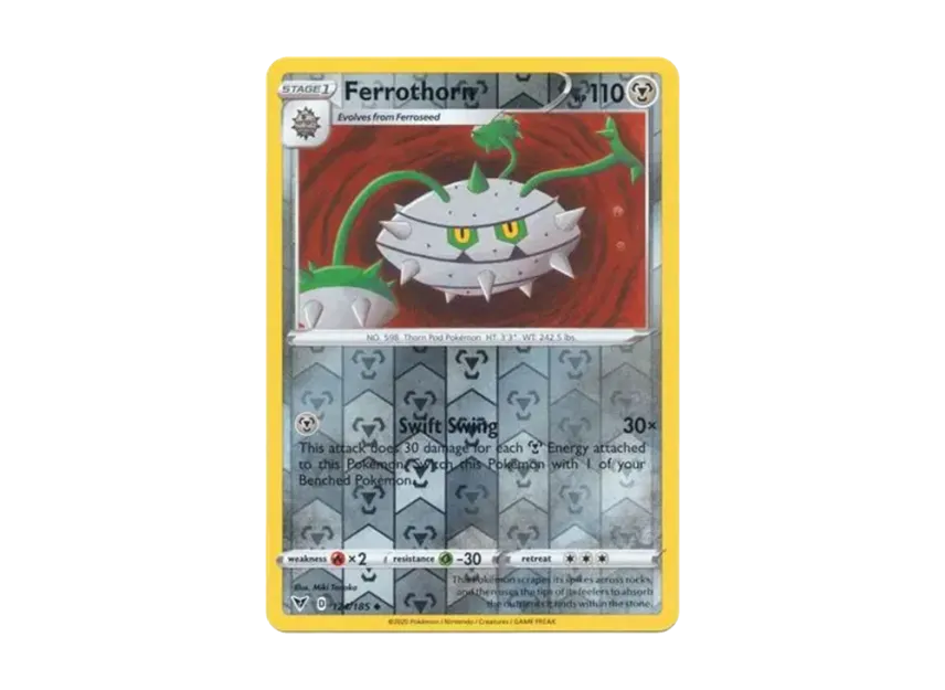 Ferrothorn U : Reverse Holo [185-VIVID-VOLTAGE 124/185] [EN] (Sword & Shield "Vivid Voltage")