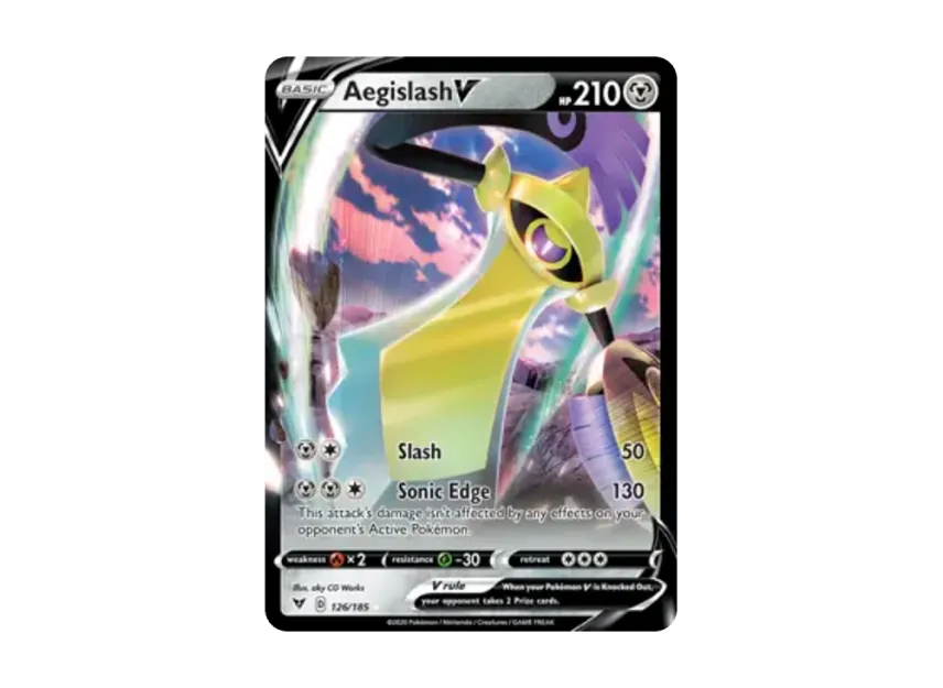Aegislash V R [185-VIVID-VOLTAGE 126/185] [EN] (Sword & Shield "Vivid Voltage")