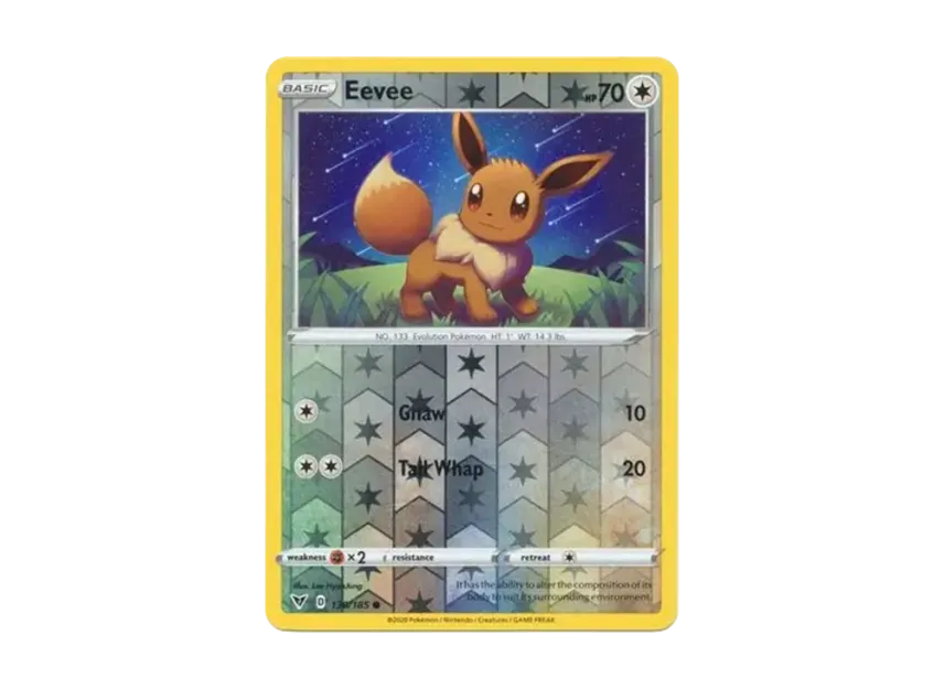 Eevee C : Reverse Holo [185-VIVID-VOLTAGE 130/185] [EN] (Sword & Shield "Vivid Voltage")