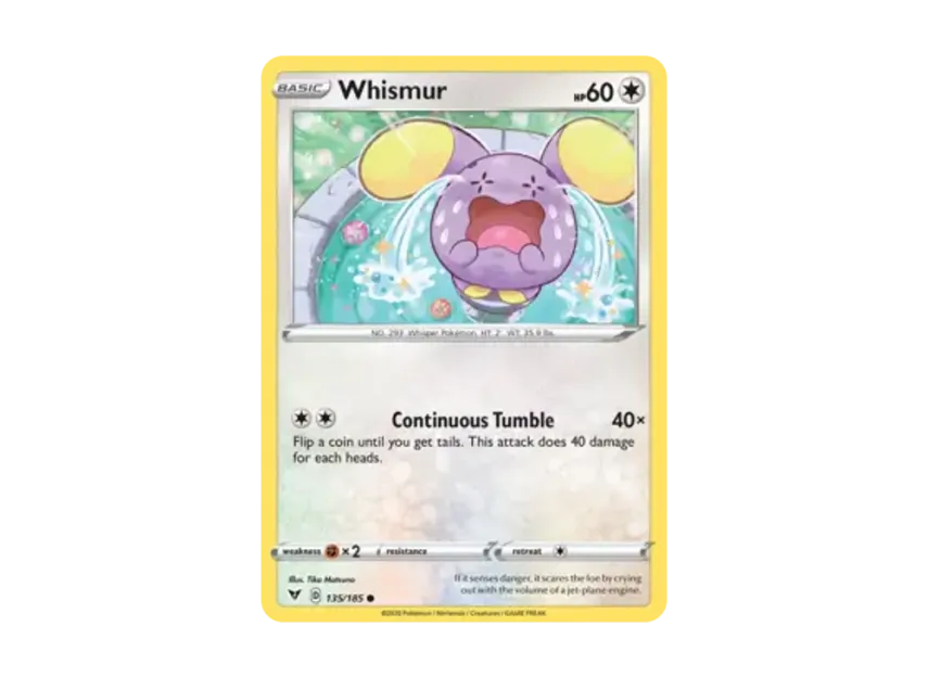 Whismur C [185-VIVID-VOLTAGE 135/185] [EN] (Sword & Shield "Vivid Voltage")