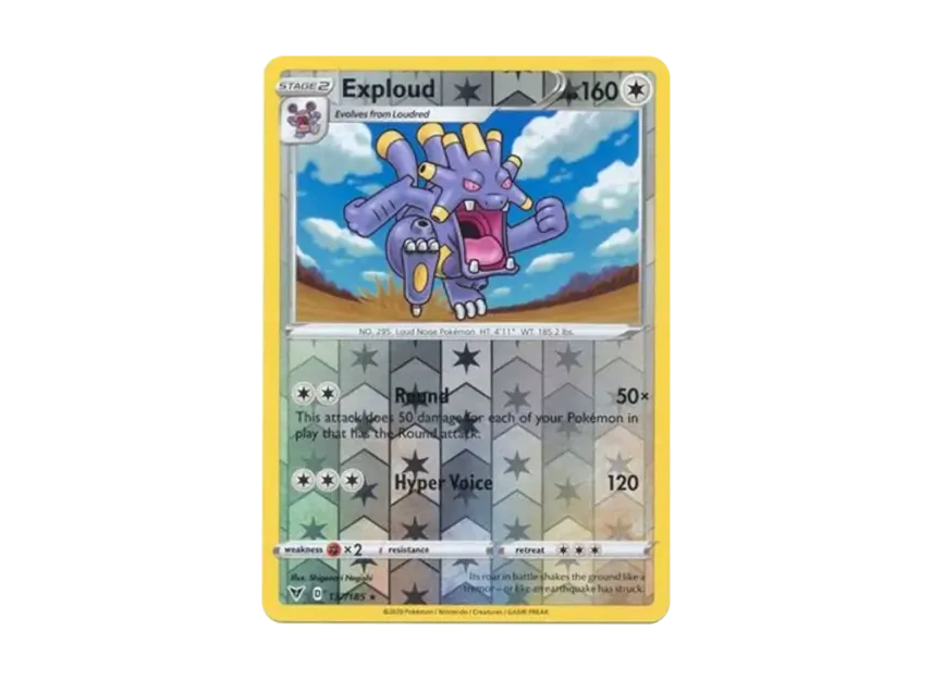 Exploud R : Reverse Holo [185-VIVID-VOLTAGE 137/185] [EN] (Sword & Shield "Vivid Voltage")