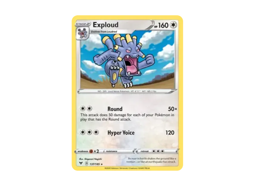 Exploud R [185-VIVID-VOLTAGE 137/185] [EN] (Sword & Shield "Vivid Voltage")