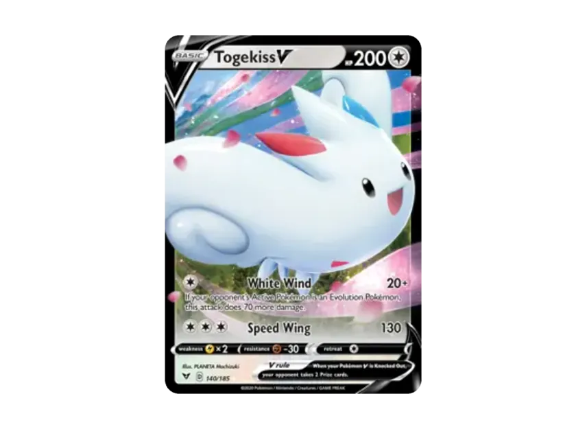 Togekiss V R [185-VIVID-VOLTAGE 140/185] [EN] (Sword & Shield "Vivid Voltage")