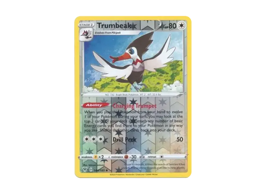 Trumbeak U : Reverse Holo [185-VIVID-VOLTAGE 144/185] [EN] (Sword & Shield "Vivid Voltage")