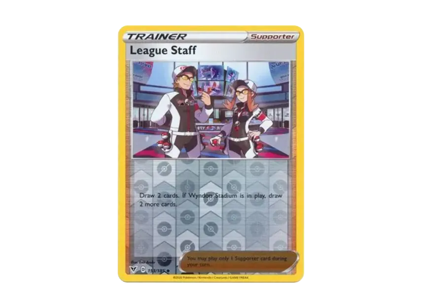 League Staff U : Reverse Holo [185-VIVID-VOLTAGE 153/185] [EN] (Sword & Shield "Vivid Voltage")