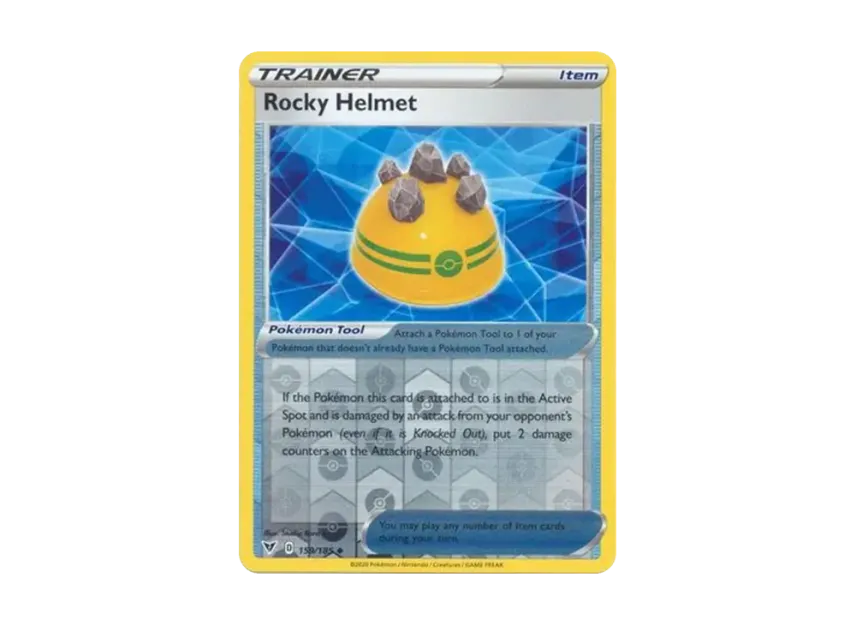 Rocky Helmet U : Reverse Holo [185-VIVID-VOLTAGE 159/185] [EN] (Sword & Shield "Vivid Voltage")