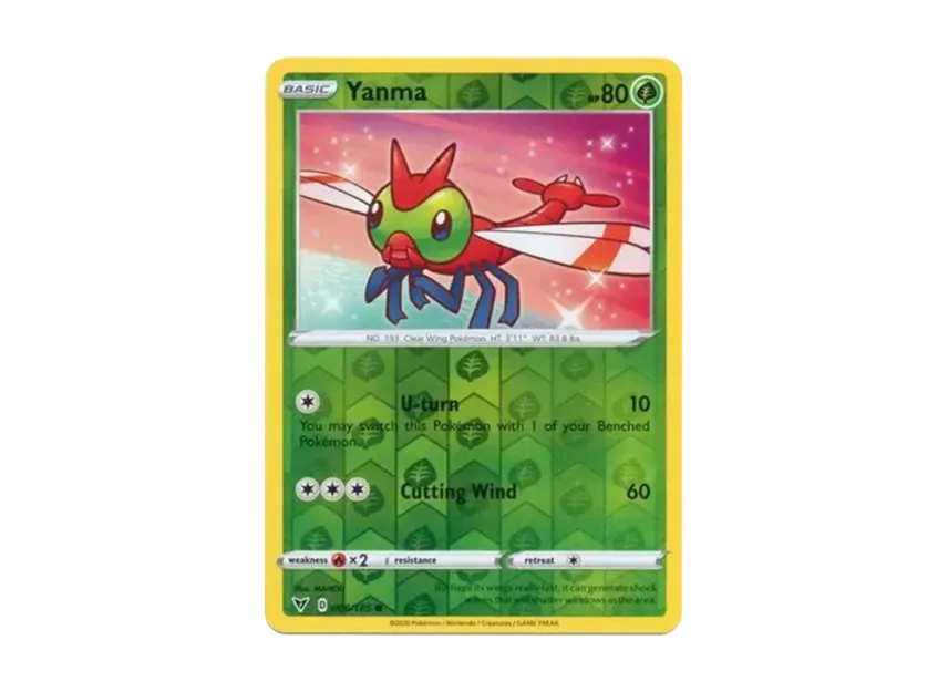 Yanma C : Reverse Holo [185-VIVID-VOLTAGE 006/185] [EN] (Sword & Shield "Vivid Voltage")