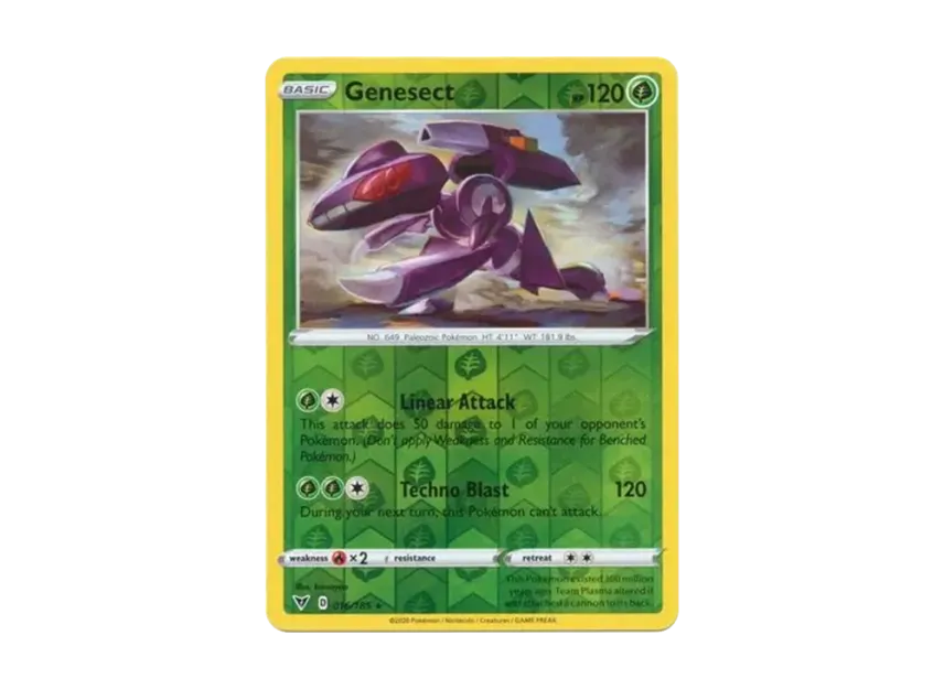 Genesect R : Reverse Holo [185-VIVID-VOLTAGE 016/185] [EN] (Sword & Shield "Vivid Voltage")