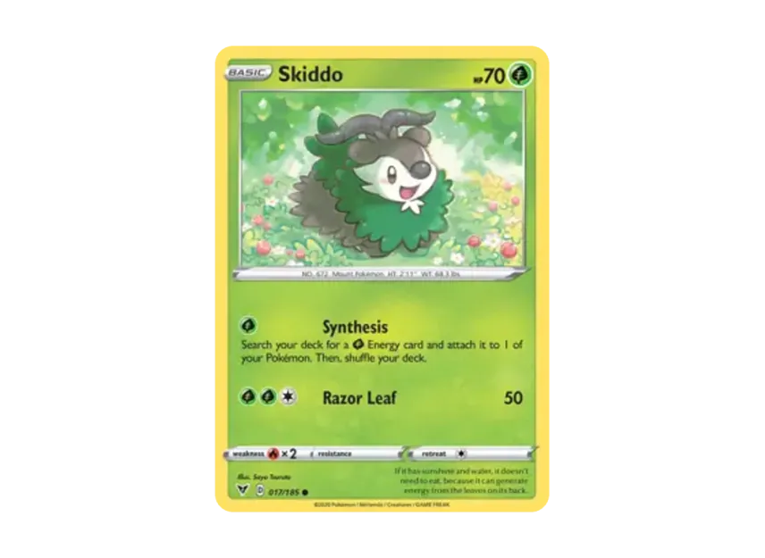 Skiddo C [185-VIVID-VOLTAGE 017/185] [EN] (Sword & Shield "Vivid Voltage")