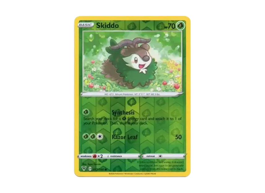 Skiddo C : Reverse Holo [185-VIVID-VOLTAGE 017/185] [EN] (Sword & Shield "Vivid Voltage")