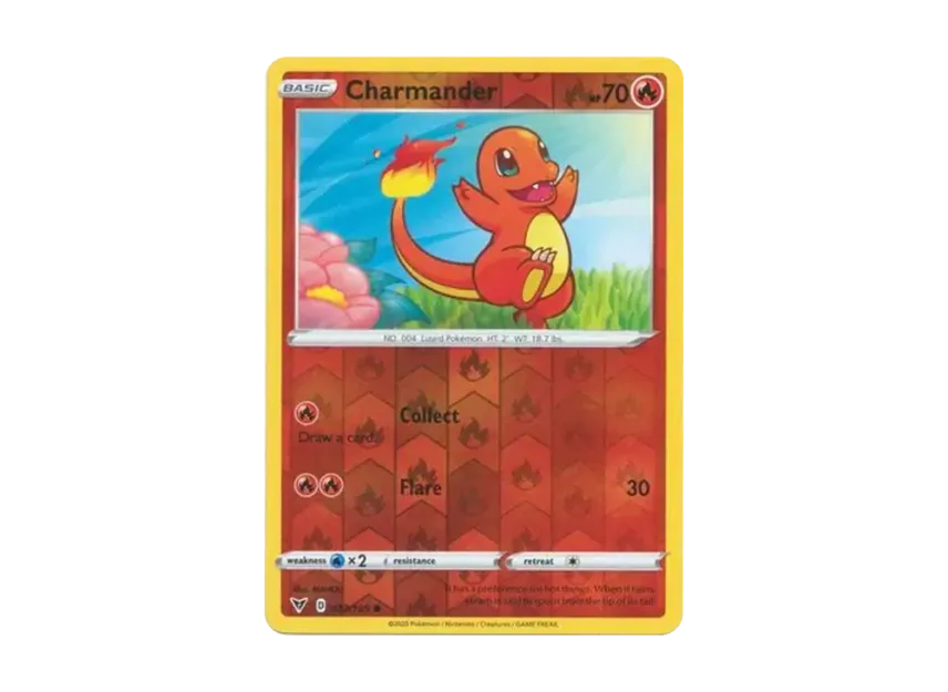 Charmander C : Reverse Holo [185-VIVID-VOLTAGE 023/185] [EN] (Sword & Shield "Vivid Voltage")