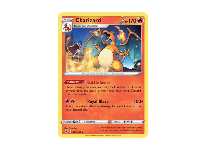 Charizard R [185-VIVID-VOLTAGE 025/185] [EN] (Sword & Shield "Vivid Voltage")