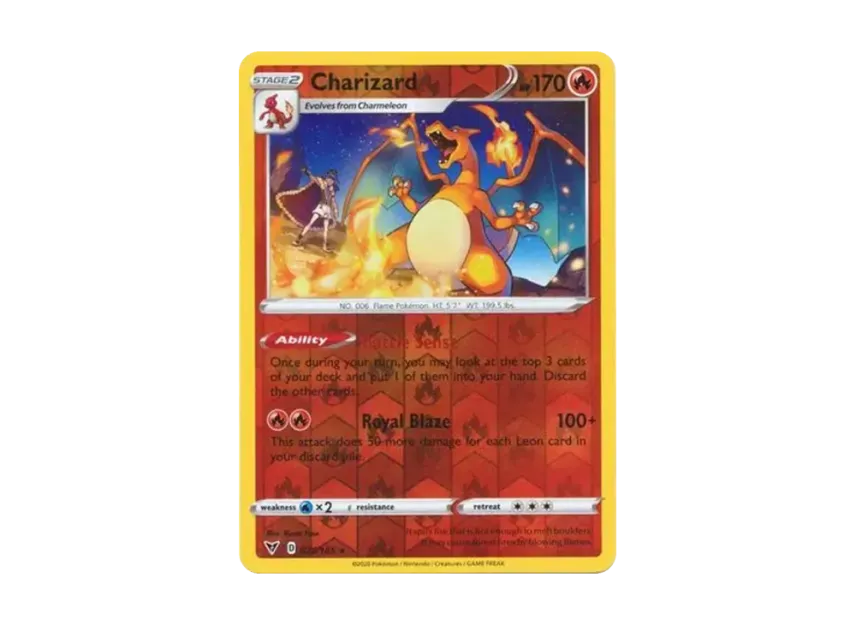 Charizard R : Reverse Holo [185-VIVID-VOLTAGE 025/185] [EN] (Sword & Shield "Vivid Voltage")