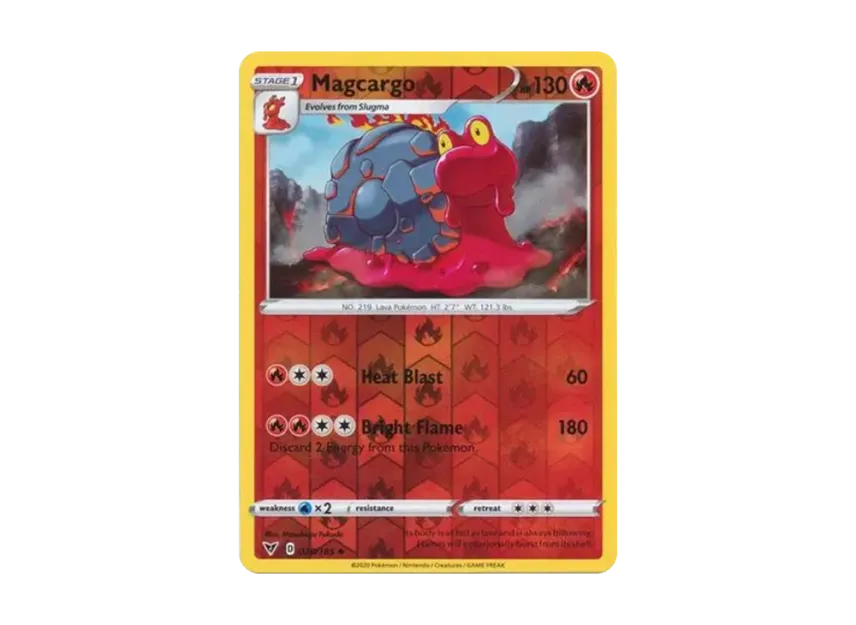 Magcargo U : Reverse Holo [185-VIVID-VOLTAGE 028/185] [EN] (Sword & Shield "Vivid Voltage")