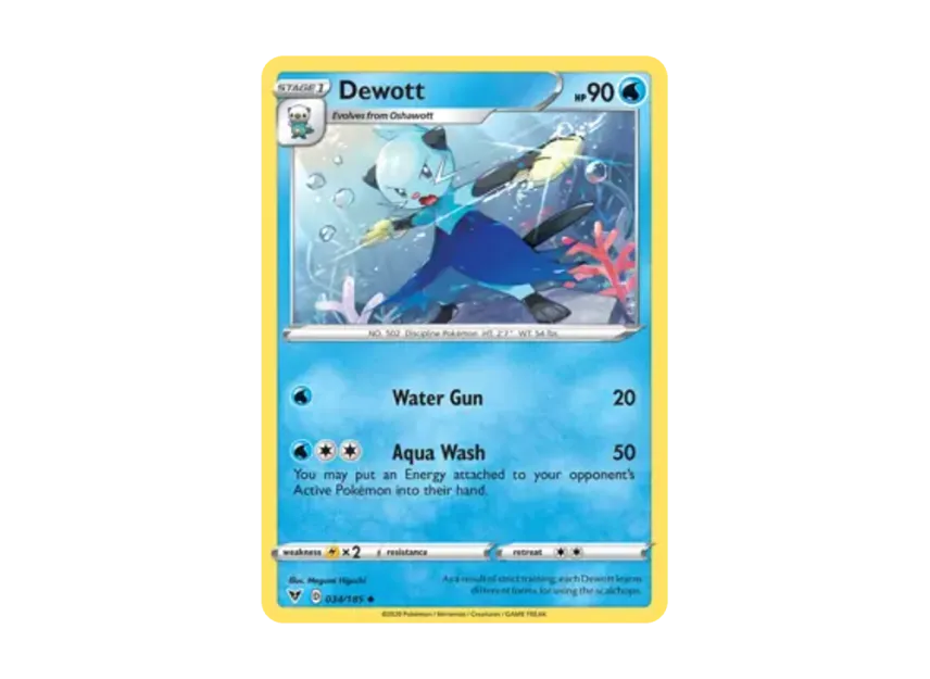 Dewott U [185-VIVID-VOLTAGE 034/185] [EN] (Sword & Shield "Vivid Voltage")