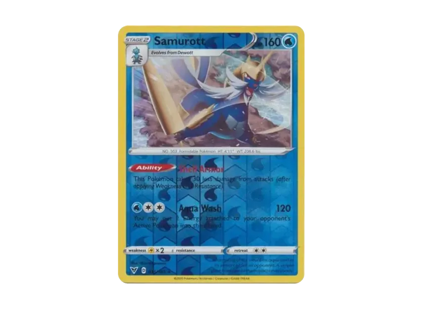 Samurott R : Reverse Holo [185-VIVID-VOLTAGE 035/185] [EN] (Sword & Shield "Vivid Voltage")
