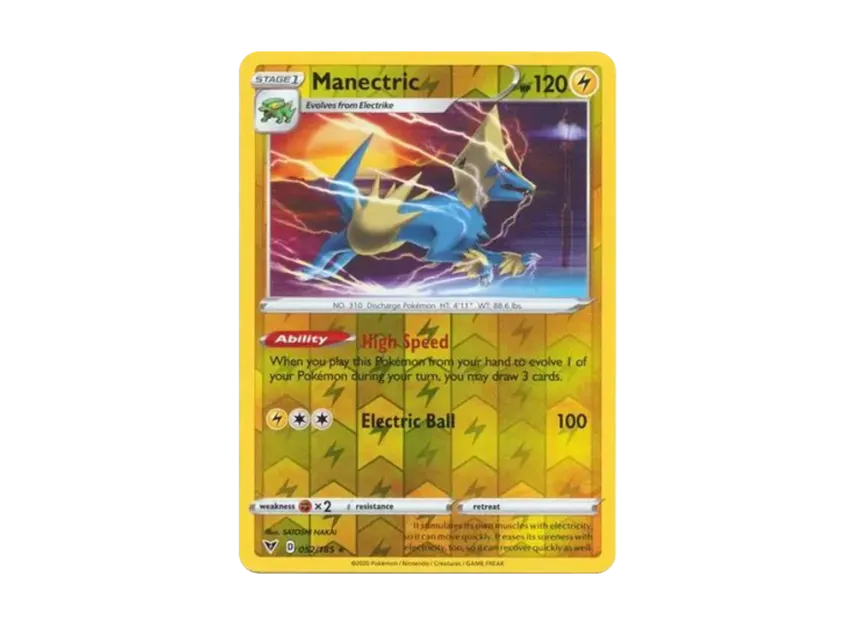 Manectric R : Reverse Holo [185-VIVID-VOLTAGE 052/185] [EN] (Sword & Shield "Vivid Voltage")