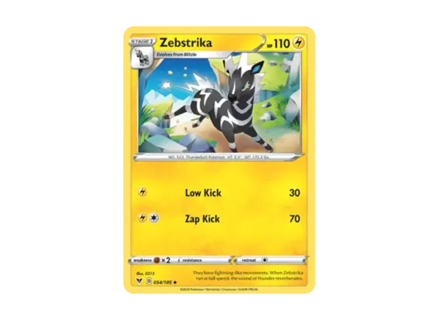 Zebstrika U [185-VIVID-VOLTAGE 054/185] [EN] (Sword & Shield "Vivid Voltage")
