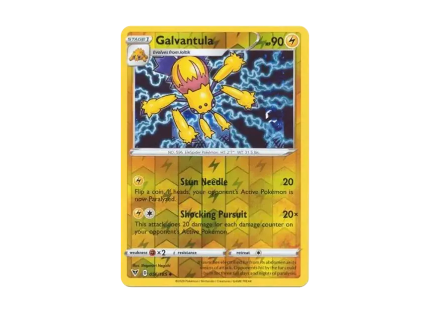 Galvantula U : Reverse Holo [185-VIVID-VOLTAGE 056/185] [EN] (Sword & Shield "Vivid Voltage")