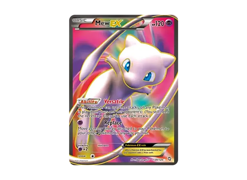 Mew EX UR [124-DRAGONS-EXALTED 120/124] (Black & White "Dragons Exalted")