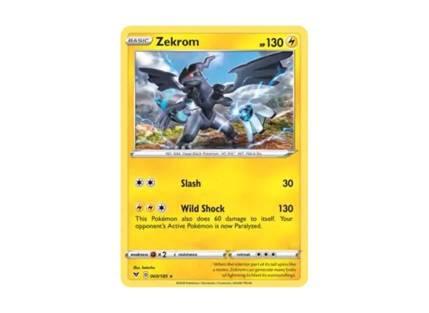 Zekrom R [185-VIVID-VOLTAGE 060/185] [EN] (Sword & Shield "Vivid Voltage")