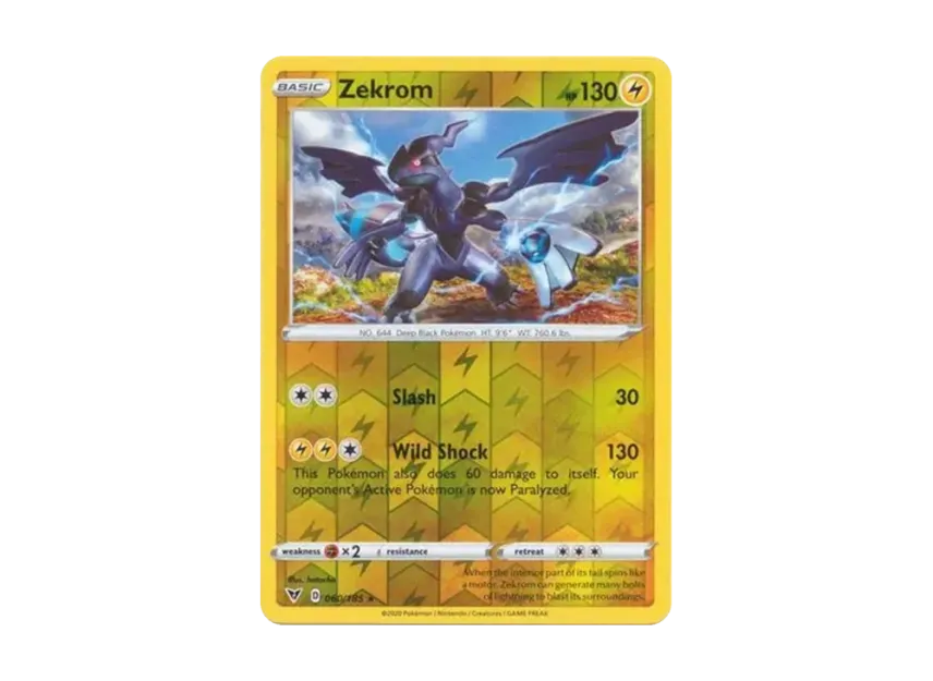 Zekrom R : Reverse Holo [185-VIVID-VOLTAGE 060/185] [EN] (Sword & Shield "Vivid Voltage")