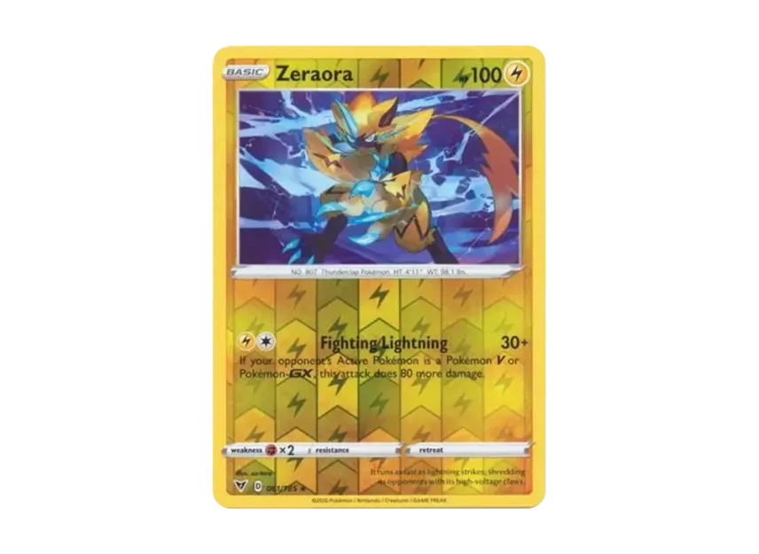 Zeraora R : Reverse Holo [185-VIVID-VOLTAGE 061/185] [EN] (Sword & Shield "Vivid Voltage")