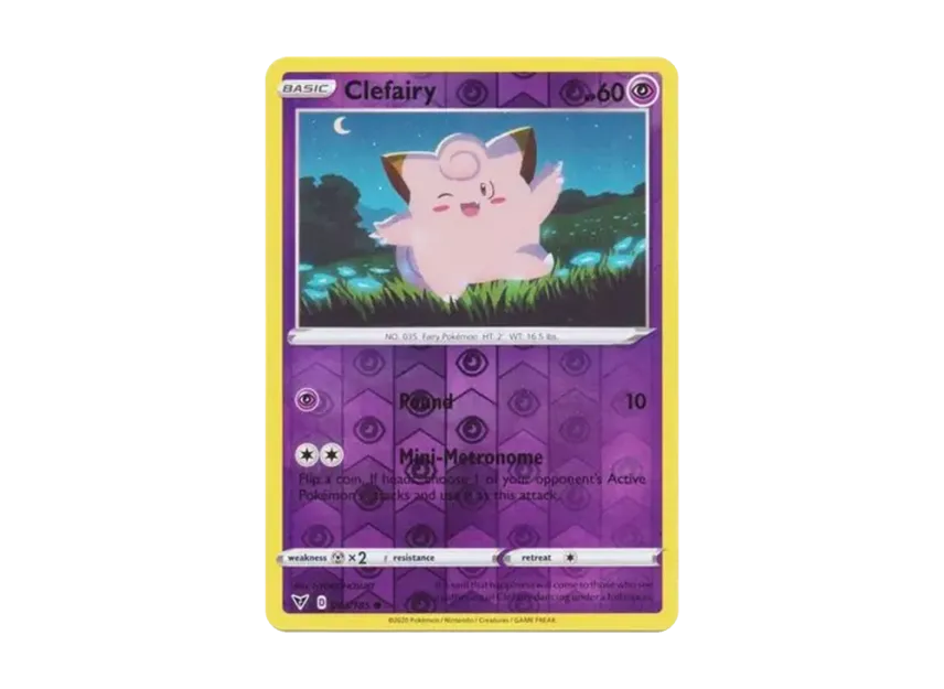 Clefairy C : Reverse Holo [185-VIVID-VOLTAGE 063/185] [EN] (Sword & Shield "Vivid Voltage")
