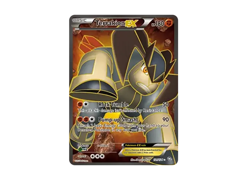 Terrakion EX UR [124-DRAGONS-EXALTED 121/124] (Black & White "Dragons Exalted")