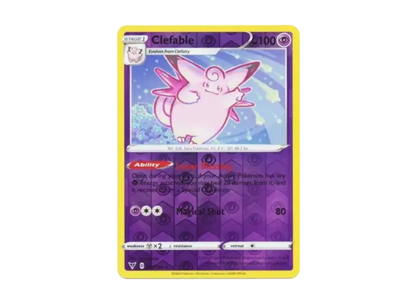 Clefable R : Reverse Holo [185-VIVID-VOLTAGE 064/185] [EN] (Sword & Shield "Vivid Voltage")