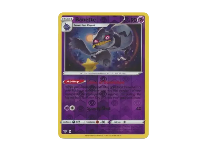 Banette R : Reverse Holo [185-VIVID-VOLTAGE 068/185] [EN] (Sword & Shield "Vivid Voltage")
