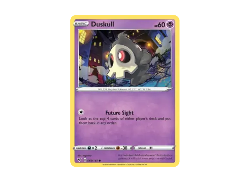 Duskull C [185-VIVID-VOLTAGE 069/185] [EN] (Sword & Shield "Vivid Voltage")