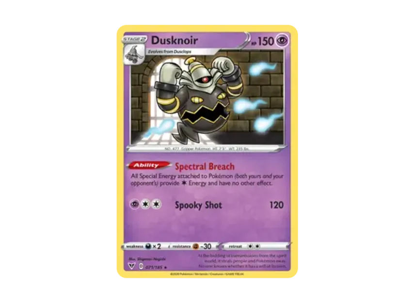 Dusknoir R [185-VIVID-VOLTAGE 071/185] [EN] (Sword & Shield "Vivid Voltage")