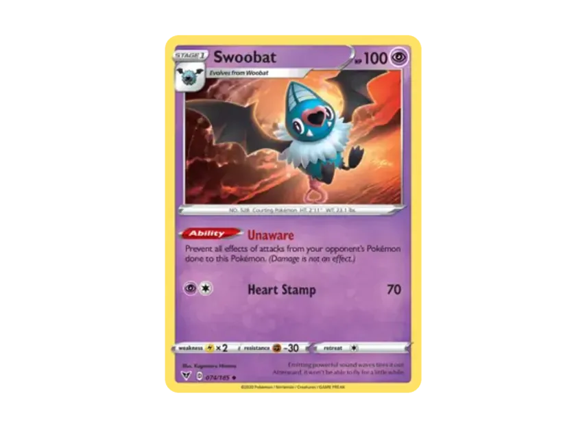 Swoobat U [185-VIVID-VOLTAGE 074/185] [EN] (Sword & Shield "Vivid Voltage")