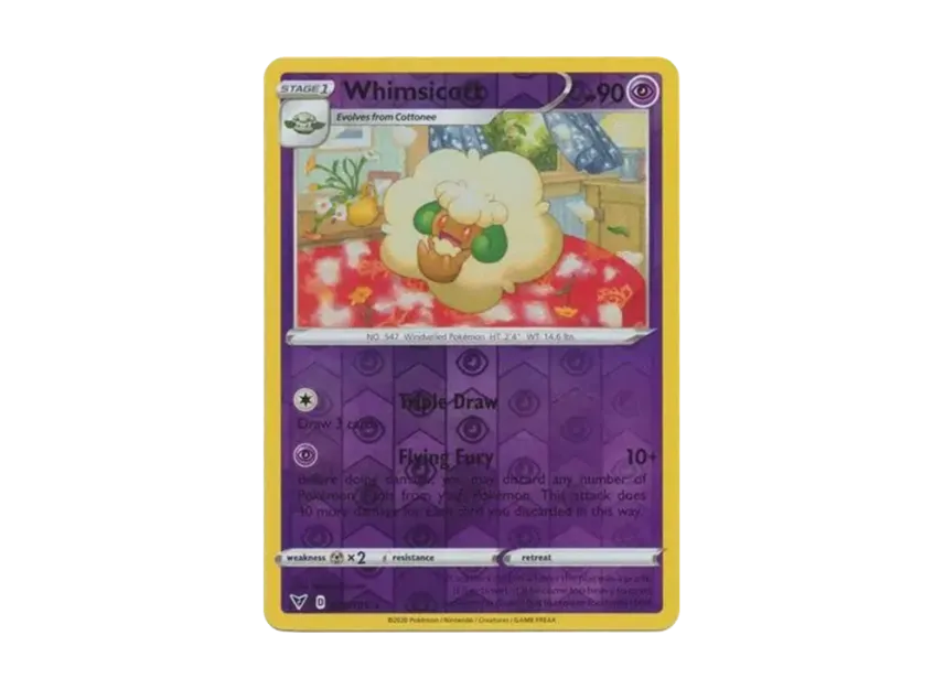 Whimsicott R : Reverse Holo [185-VIVID-VOLTAGE 076/185] [EN] (Sword & Shield "Vivid Voltage")