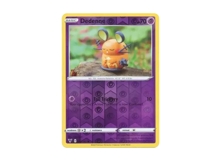 Dedenne C : Reverse Holo [185-VIVID-VOLTAGE 077/185] [EN] (Sword & Shield "Vivid Voltage")