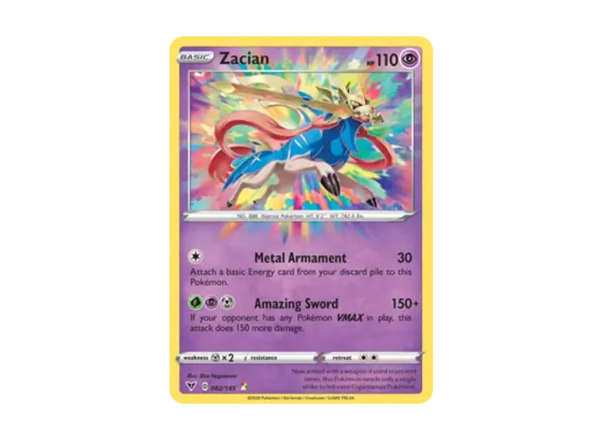 Zacian A [185-VIVID-VOLTAGE 082/185] [EN] (Sword & Shield "Vivid Voltage")
