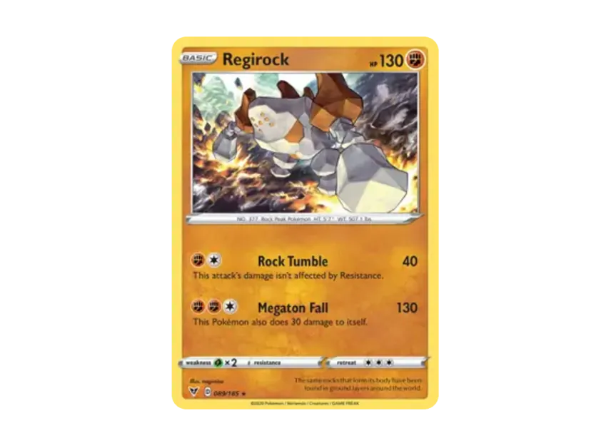 Regirock R [185-VIVID-VOLTAGE 089/185] [EN] (Sword & Shield "Vivid Voltage")