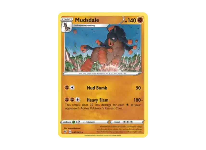 Mudsdale R [185-VIVID-VOLTAGE 097/185] [EN] (Sword & Shield "Vivid Voltage")