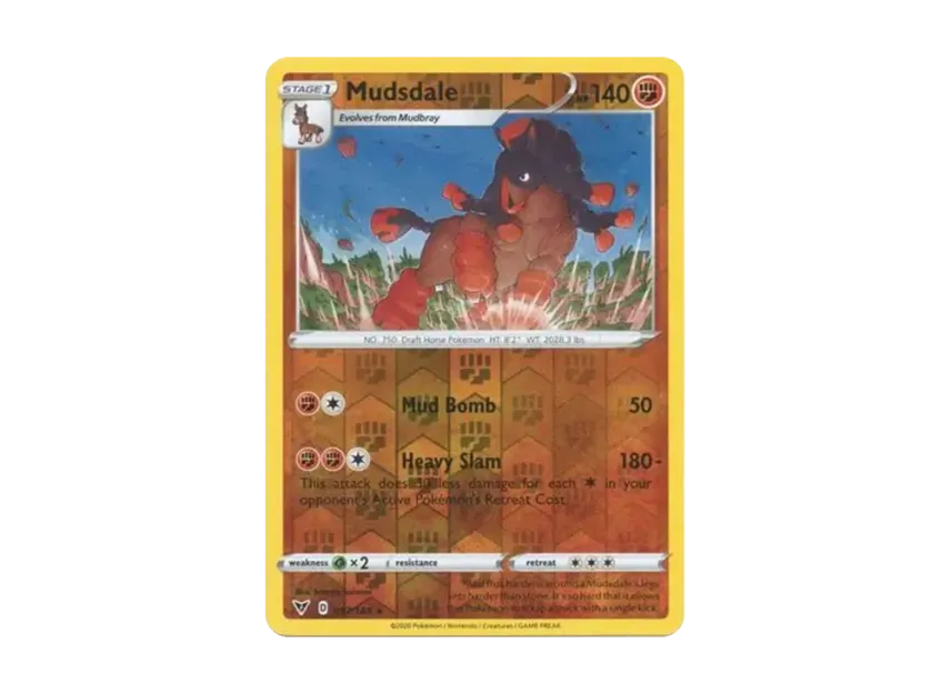 Mudsdale R : Reverse Holo [185-VIVID-VOLTAGE 097/185] [EN] (Sword & Shield "Vivid Voltage")
