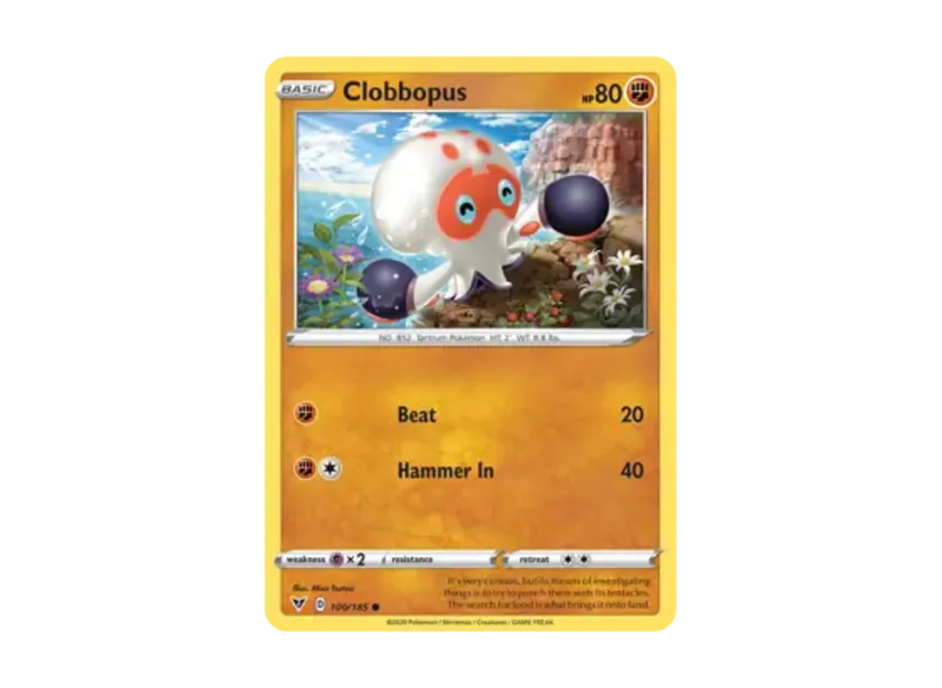 Clobbopus C [185-VIVID-VOLTAGE 100/185] [EN] (Sword & Shield "Vivid Voltage")