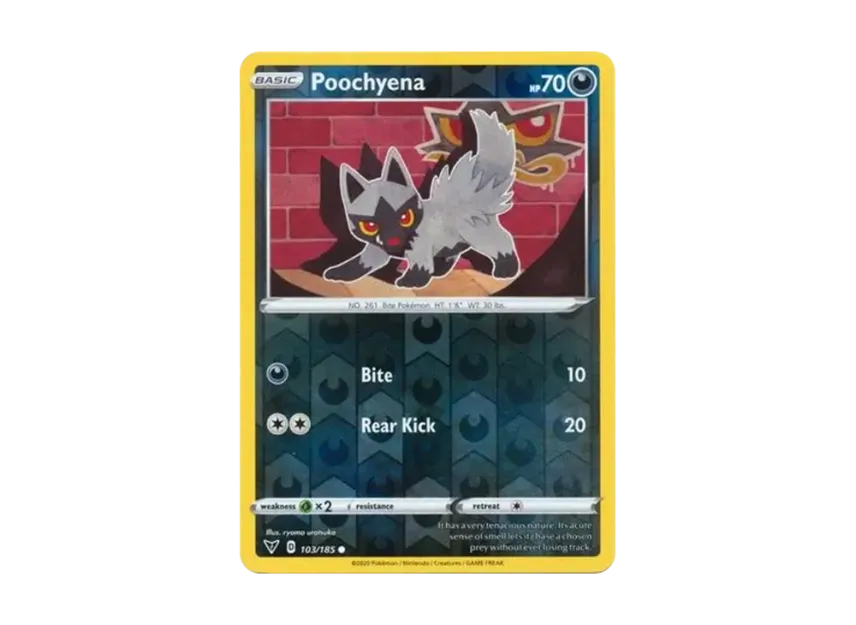 Poochyena C : Reverse Holo [185-VIVID-VOLTAGE 103/185] [EN] (Sword & Shield "Vivid Voltage")